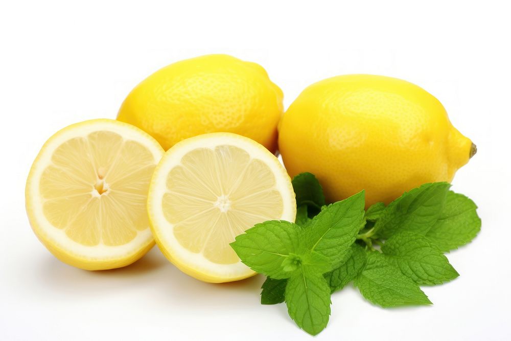 Mint lemon fruit plant.