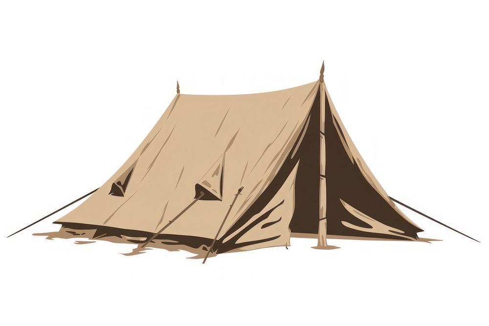 A camping tent outdoors white background transportation.