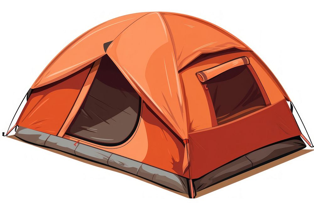 A camping tent white background recreation outdoors.