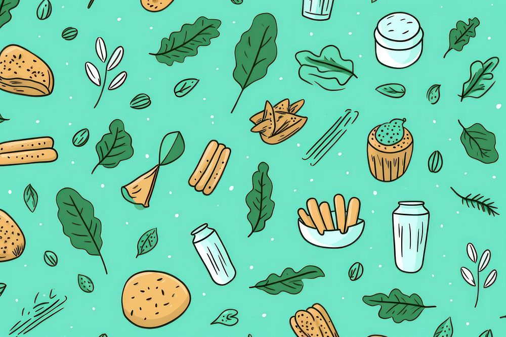 Mint pattern food backgrounds.