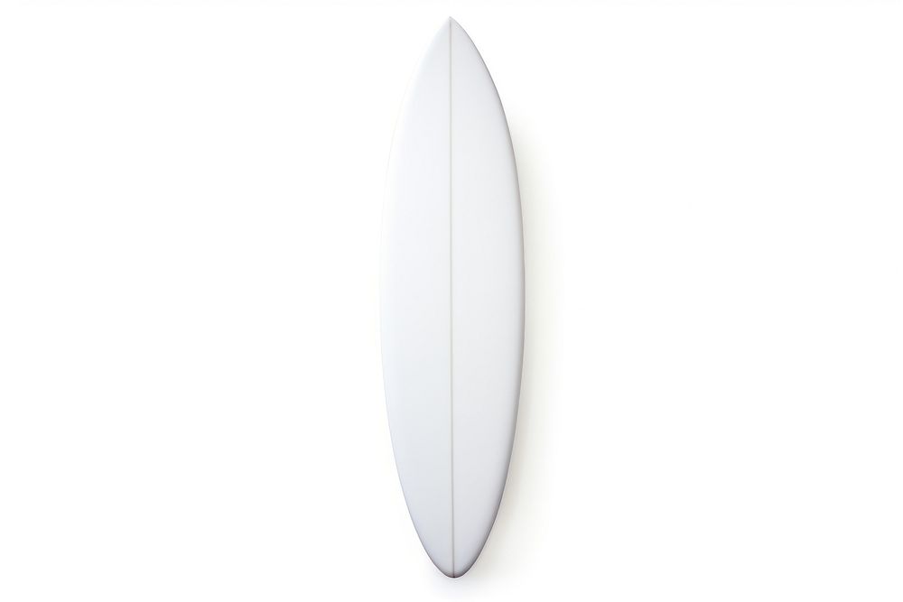 Blank surfboard white background recreation longboard.