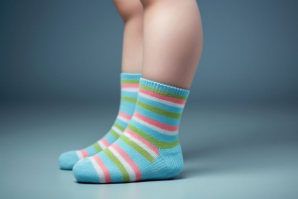 Little legs in sock pantyhose footwear clothing.
