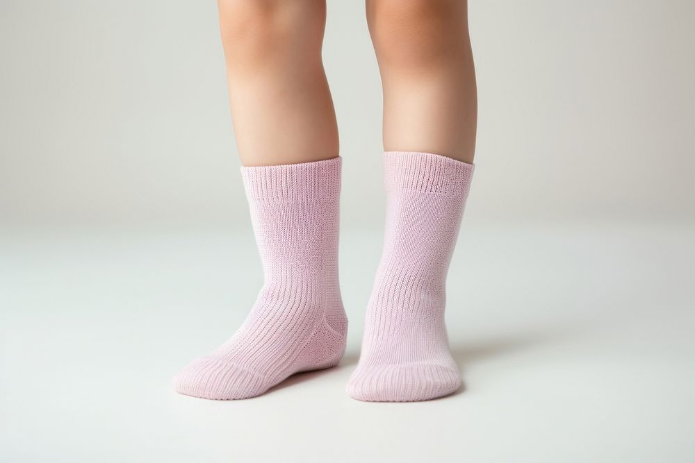 Little legs in sock pantyhose footwear flooring.