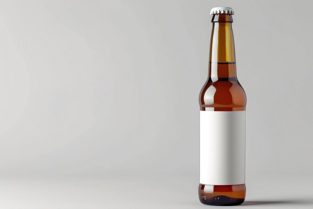 Beer bottle label  drink lager condensation.