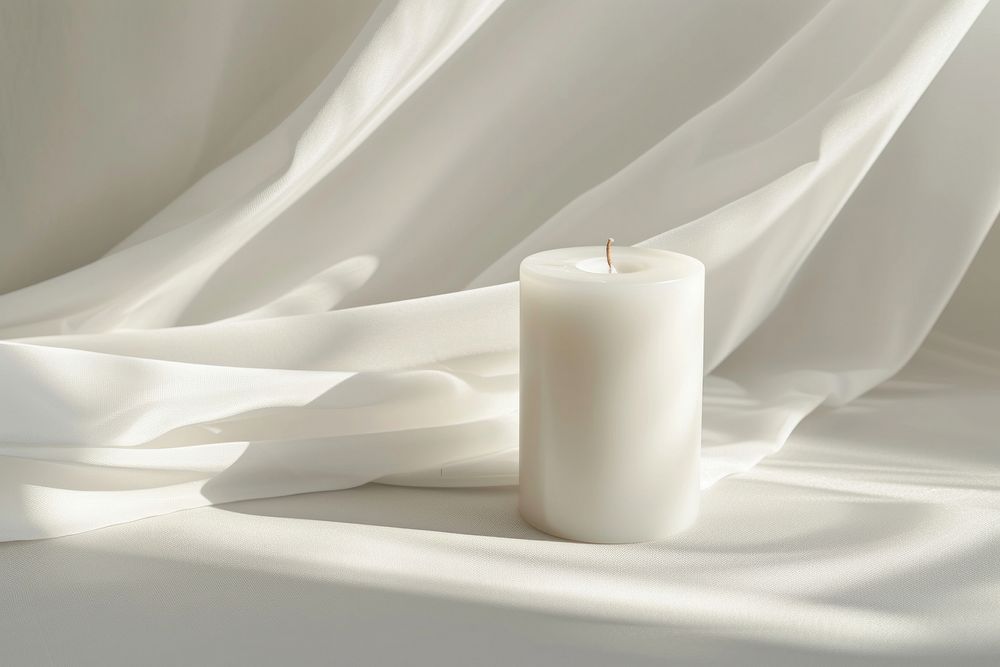 Candle white spirituality simplicity.