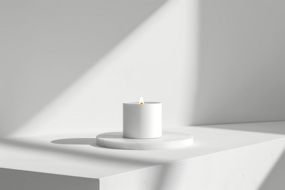 Candle light white spirituality.