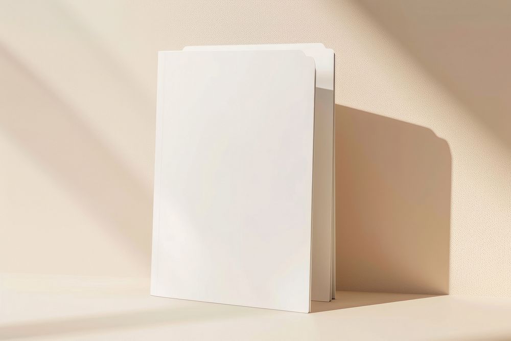 Plastic file folder  paper white simplicity.