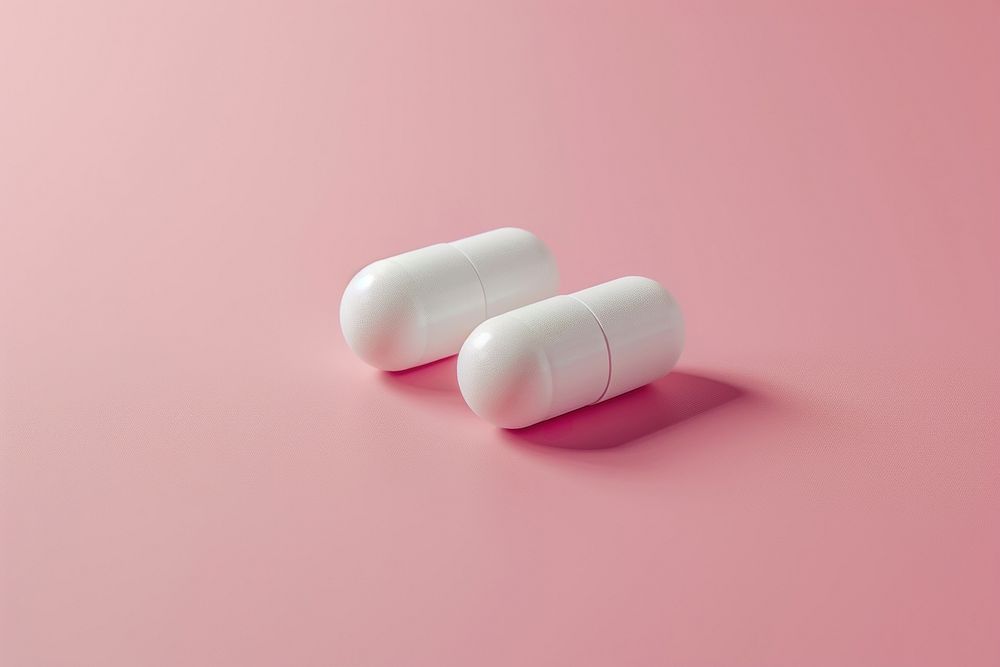 Pills capsule white antioxidant.