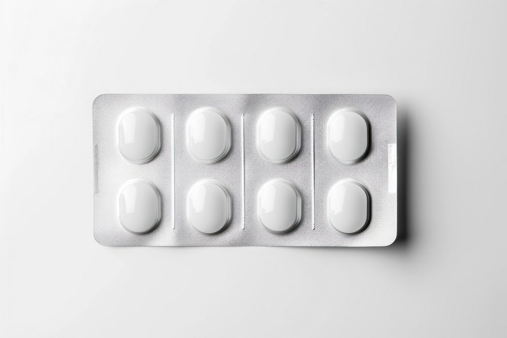 White pill medication medicine.