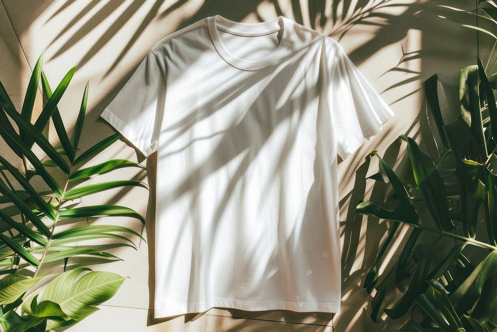 T-shirt sleeve blouse plant.