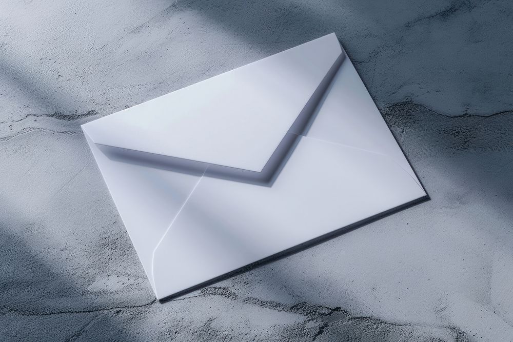 Envelope letter white letterbox.