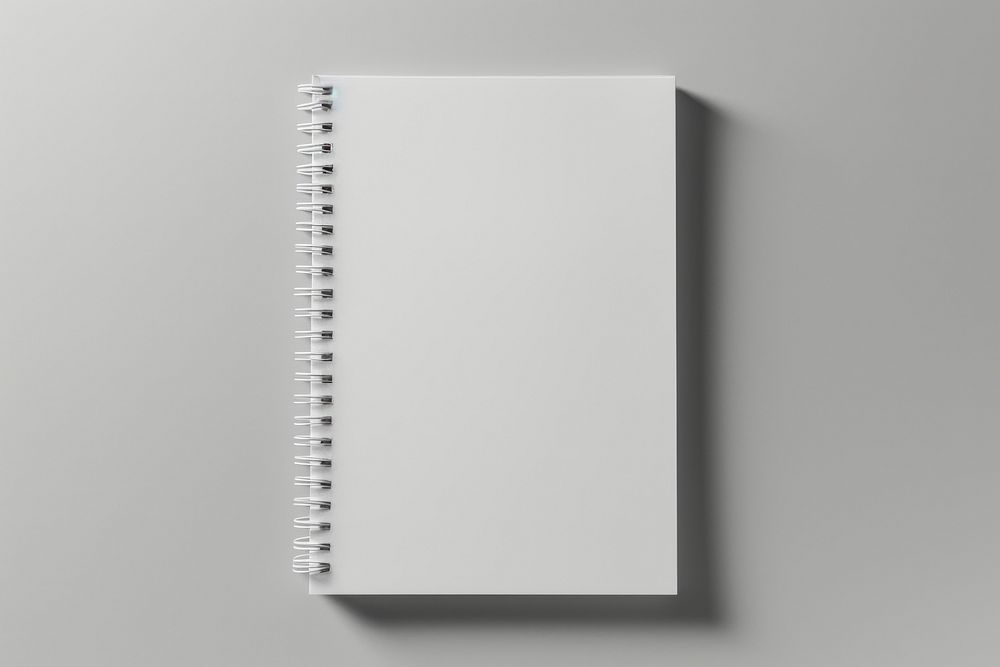 Spiral Notebook  diary white spiral notebook.