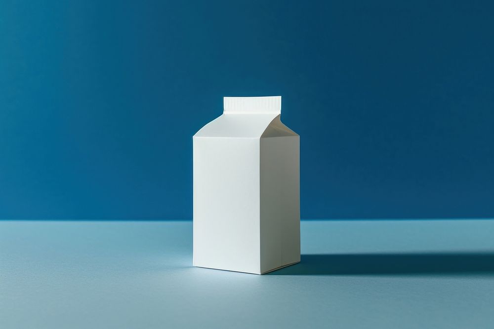 Milk Carton carton white porcelain.