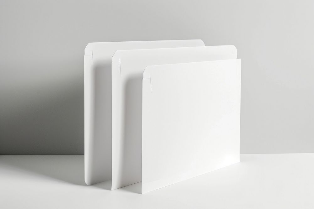 Plastic file folder white simplicity rectangle.