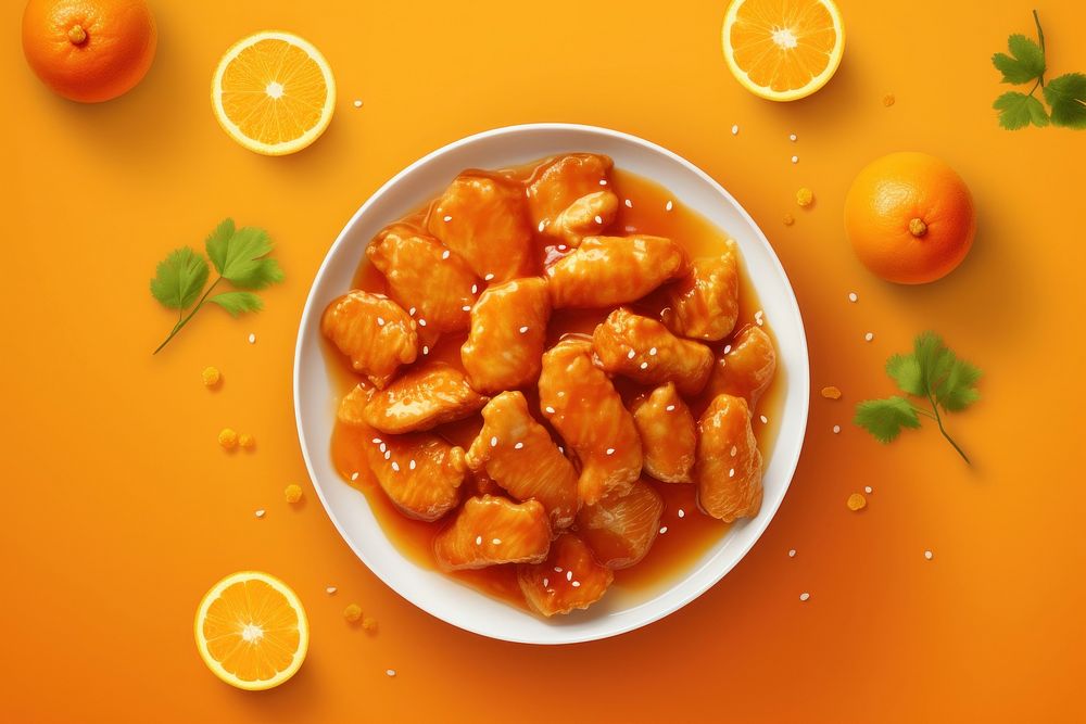 Orange chicken fruit plant food. | Premium Photo - rawpixel