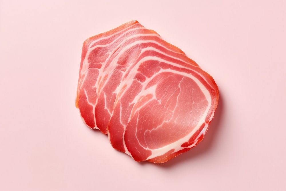 Sliced ham meat pork food.