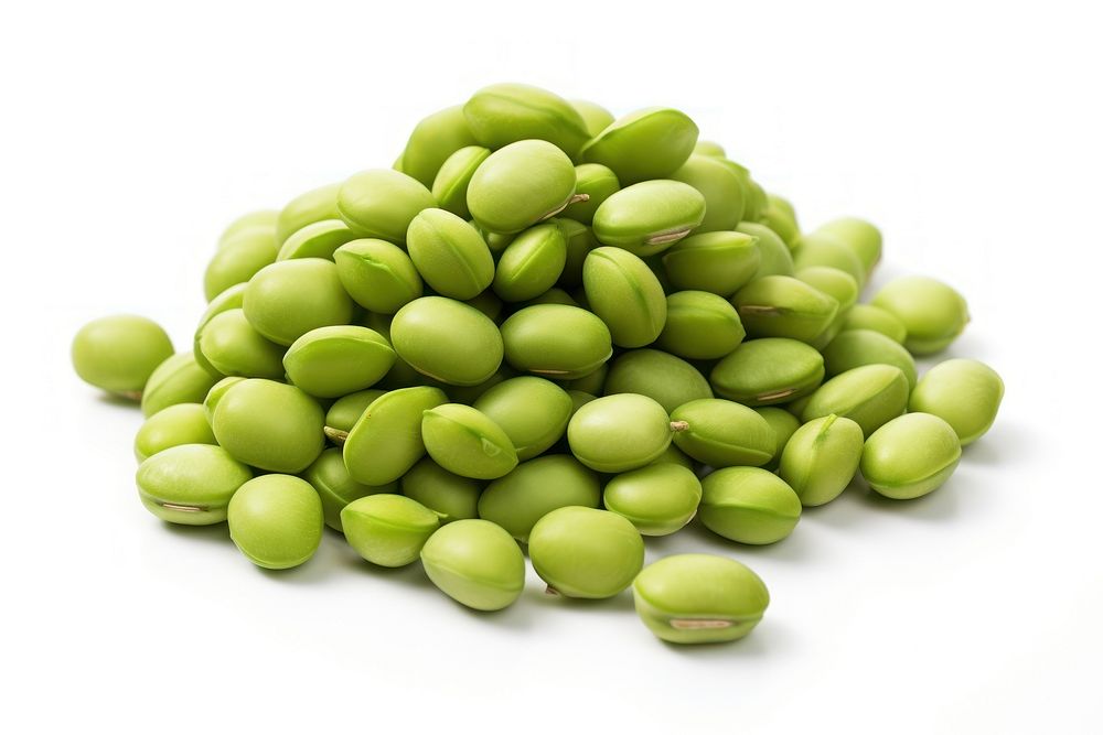 Green soybeans seeds backgrounds vegetable green.