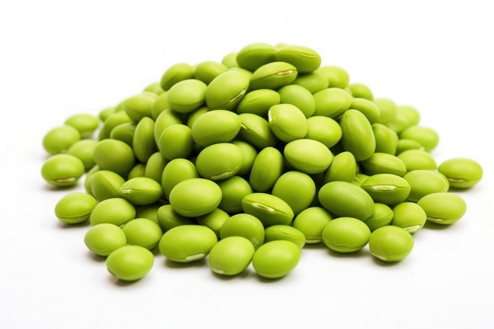 Green soybeans seeds backgrounds vegetable green.
