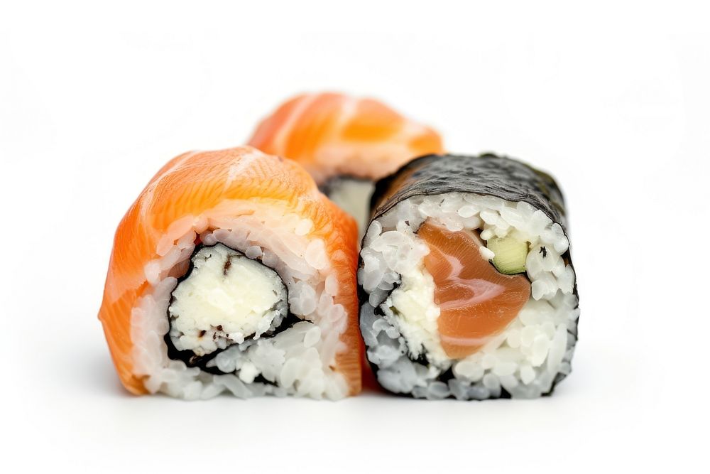 Photo of a sushi food rice dish.