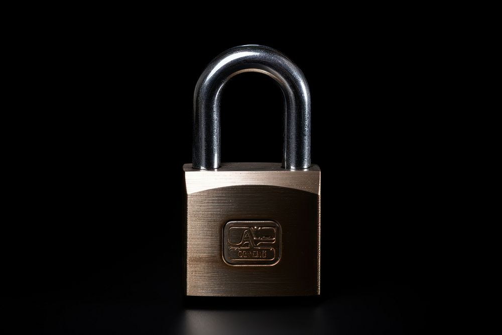 Padlock open padlock protection security.
