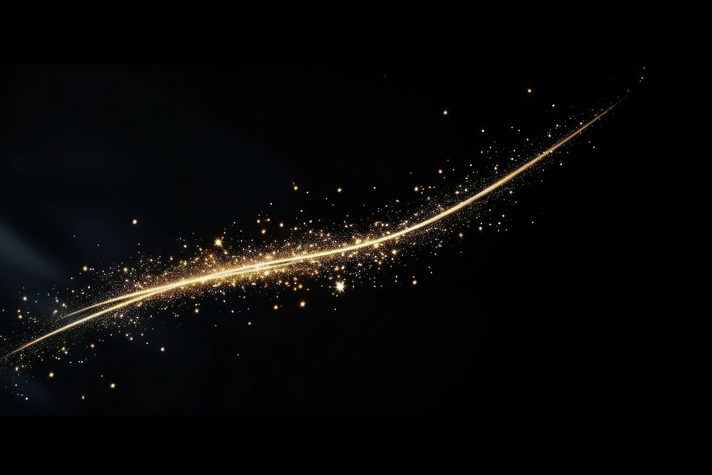 Shooting star sparkle light glitter astronomy fireworks sparks.