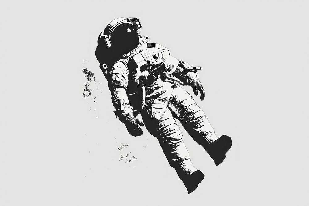 Astronaut white photography monochrome.