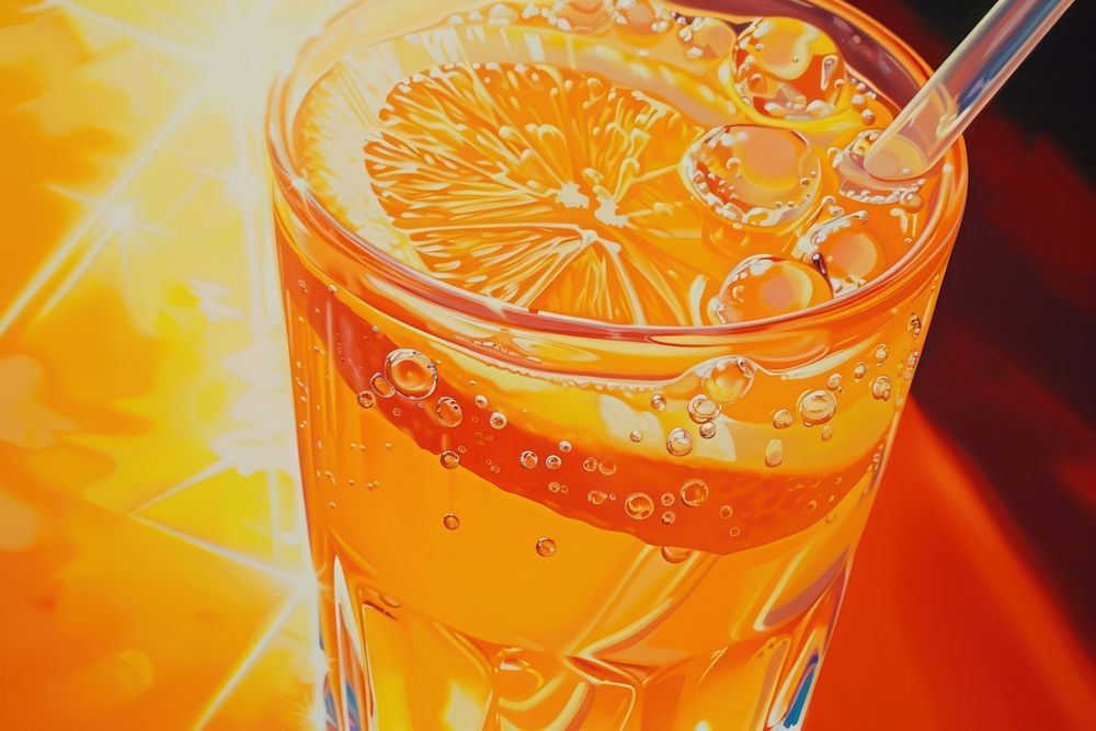 Orange juice cocktail drink refreshment.