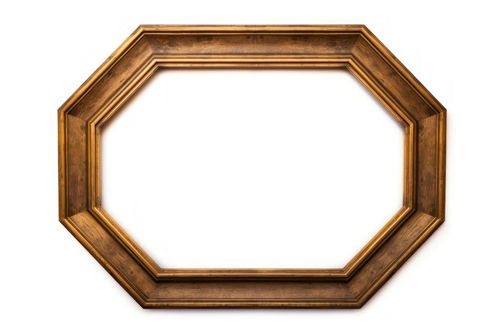 Hexagon frame vintage rectangle photo wood.