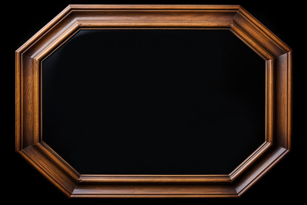 Hexagon frame vintage rectangle photo wood.