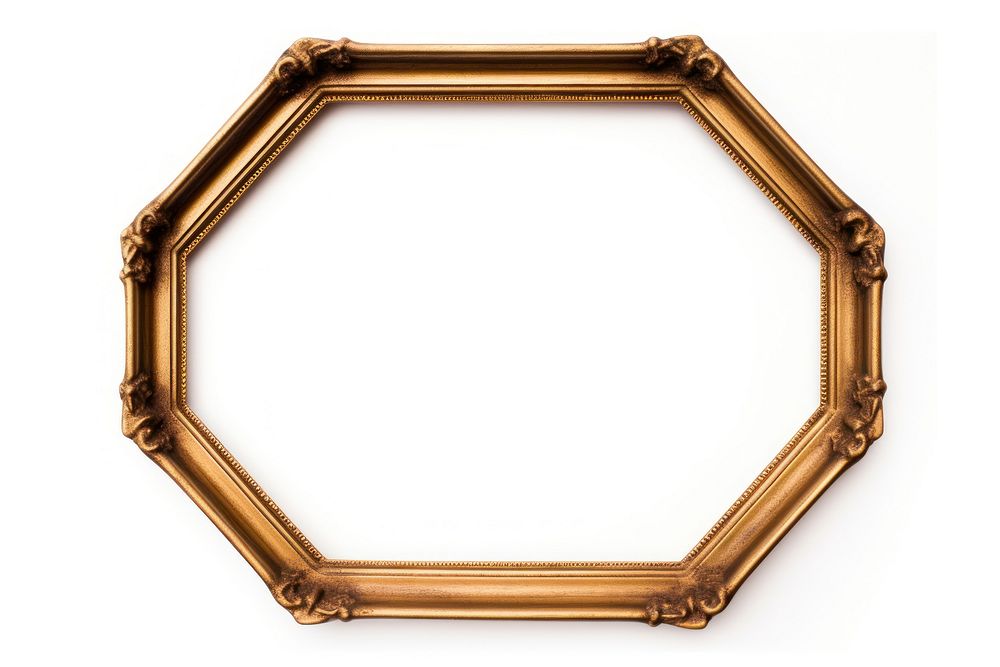 Hexagon frame vintage rectangle jewelry photo.