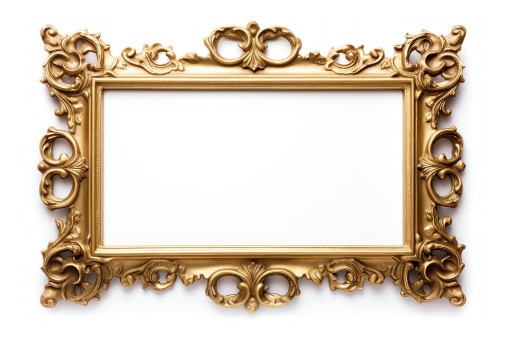 Rococo frame vintage backgrounds rectangle photo.