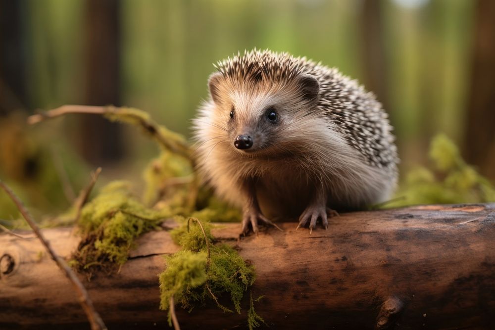 Hedgehog porcupine animal mammal.