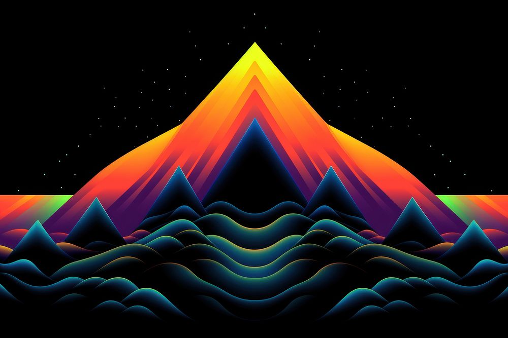 A Mountain abstract mountain graphics.