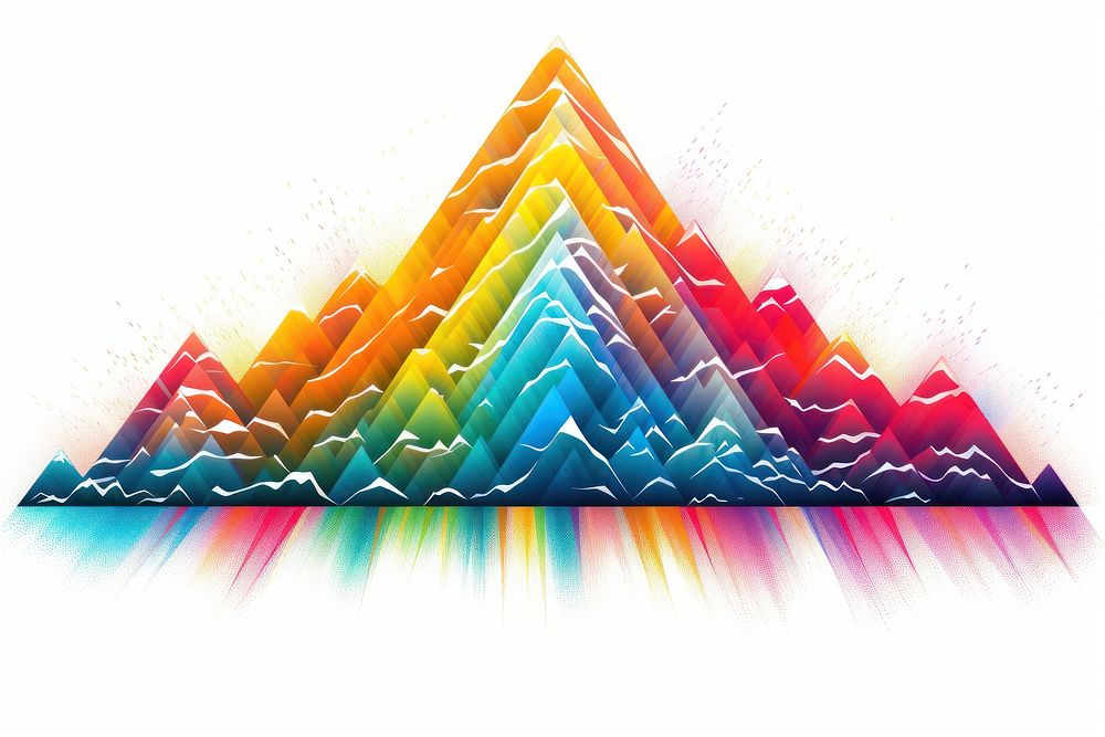 A Mountain abstract graphics art.
