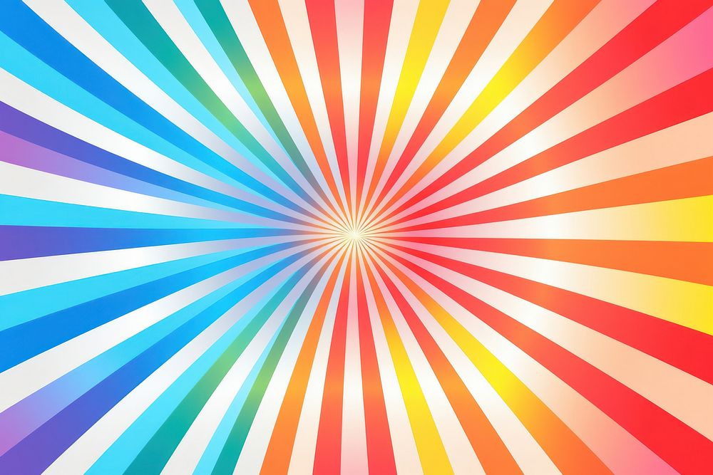 A rainbow abstract graphics pattern.