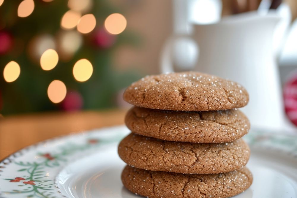 Gingerbreadcookies biscuit plate food.