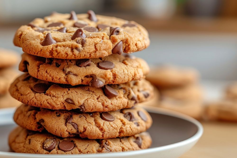 Chocolate chip cookies biscuit food snickerdoodle.