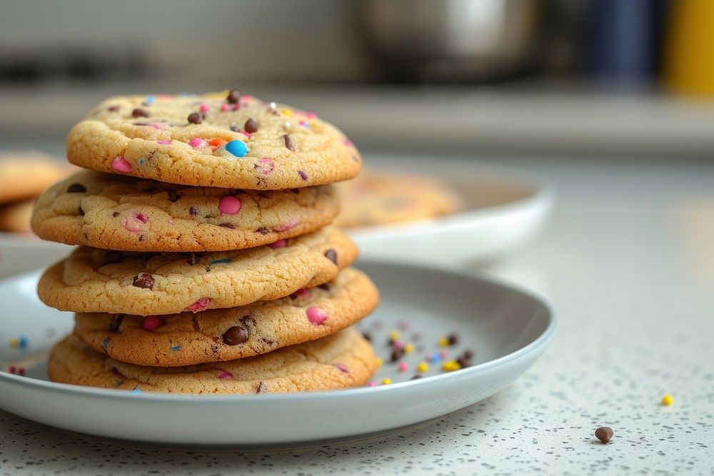 Lofthouse cookies plate biscuit bread.