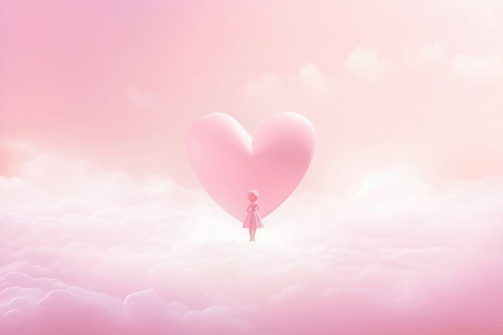 Cupid background balloon pink tranquility.