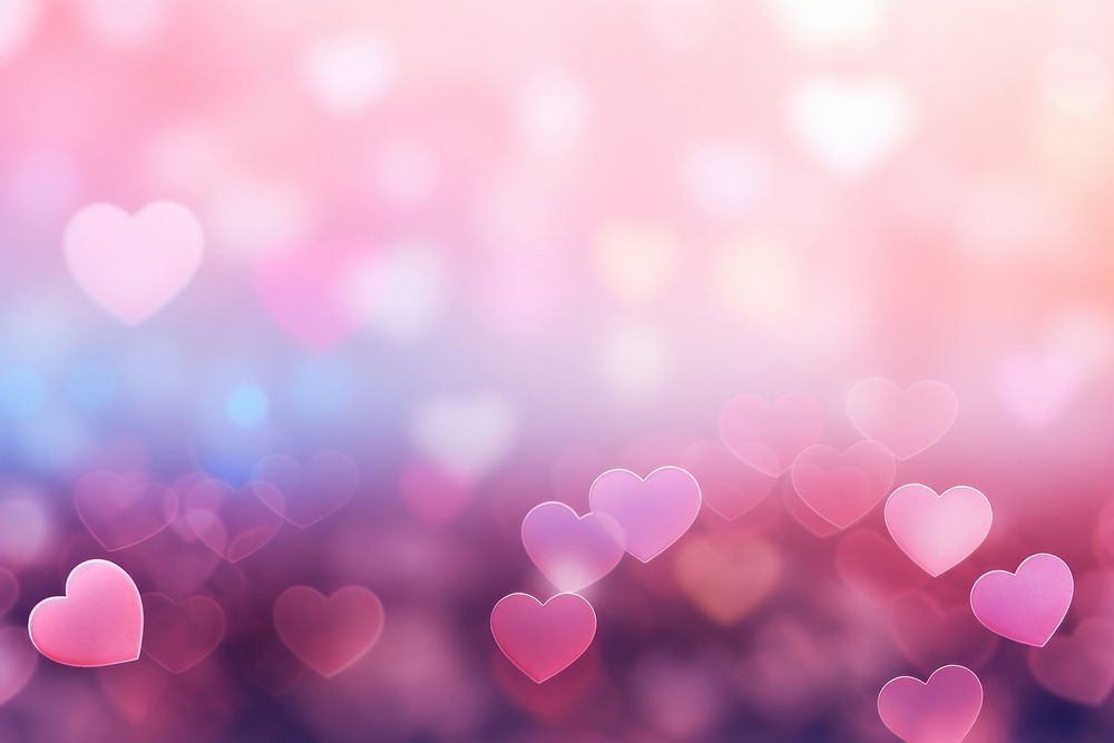 Heart bokeh gradient background backgrounds abstract petal.