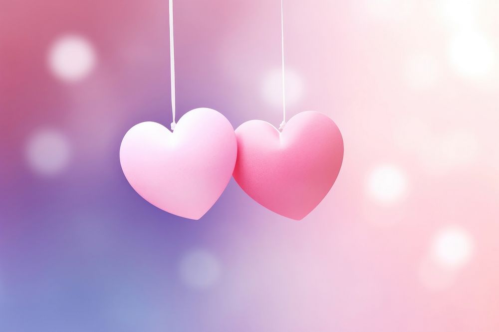 Two heart background backgrounds pink red.