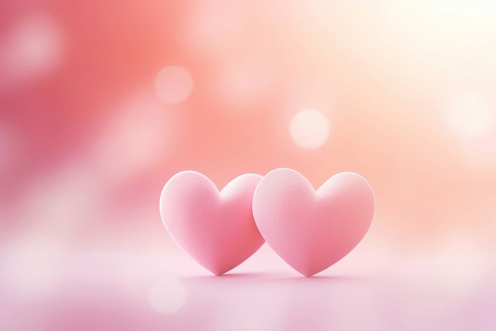 Two heart background pink red celebration.
