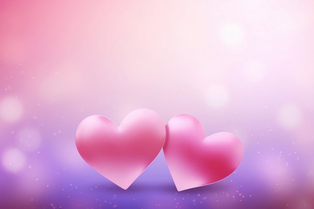 Two heart background abstract pink red.