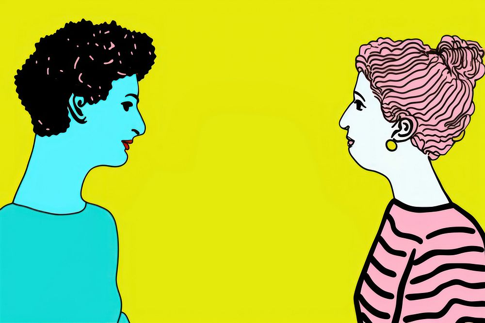 Man and woman art drawing | Premium Photo Illustration - rawpixel