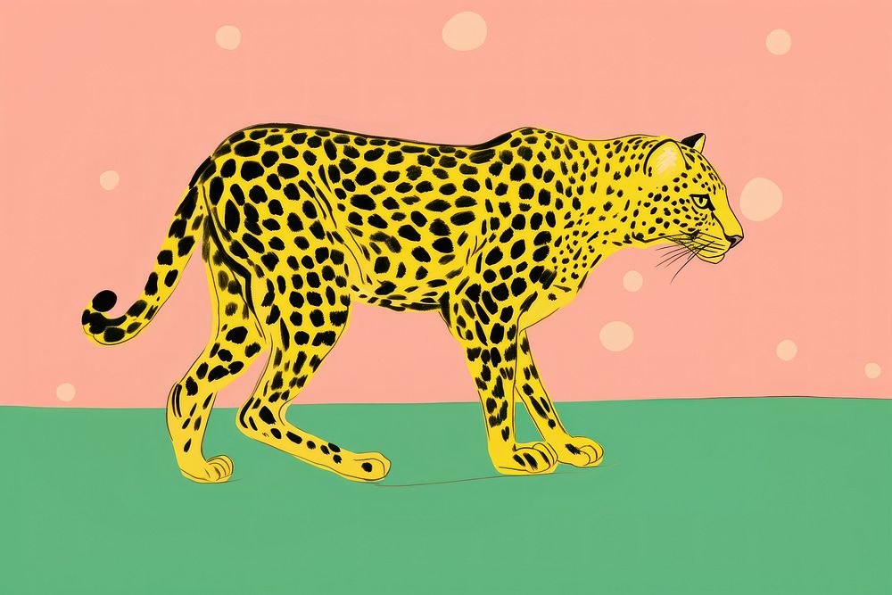 A cheetah wildlife leopard cartoon.