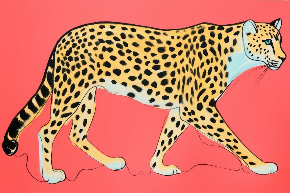 A cheetah wildlife leopard cartoon.