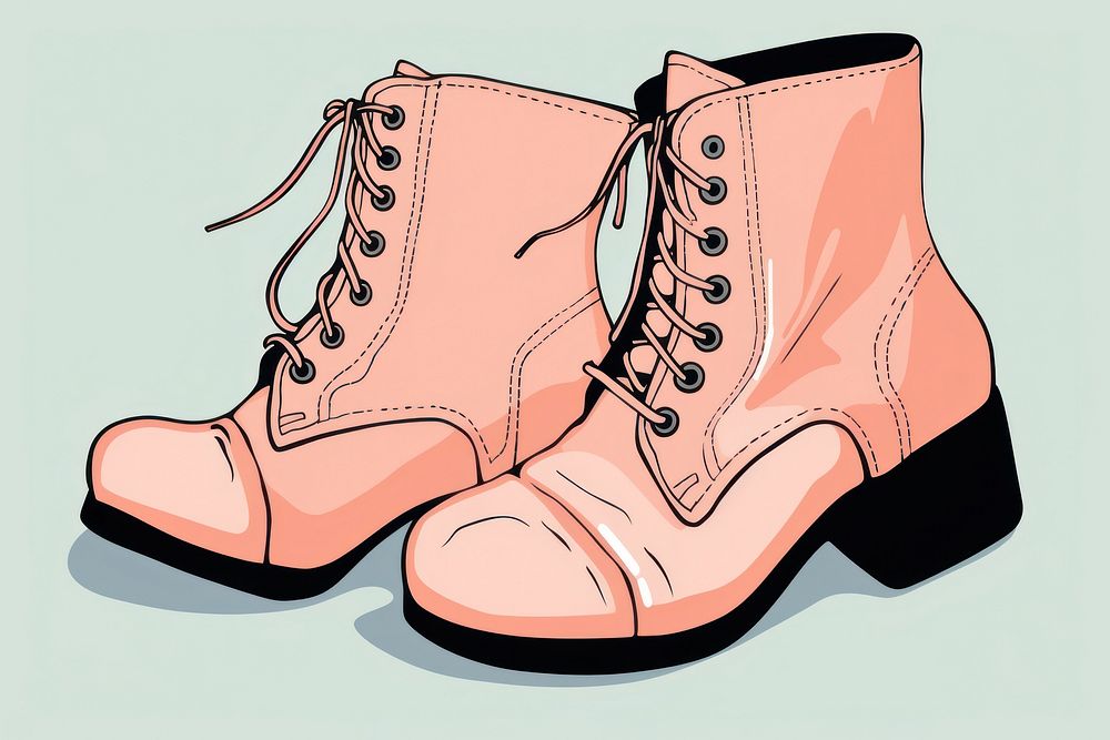 A boots footwear cartoon shoe.
