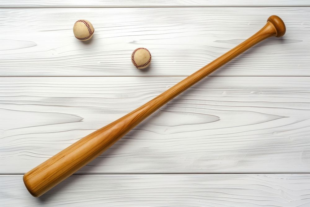 Baseball bat with balls wood softball weaponry.