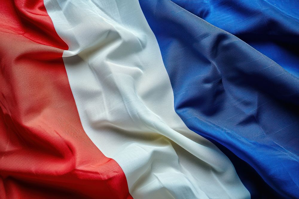 French flag backgrounds patriotism crumpled.