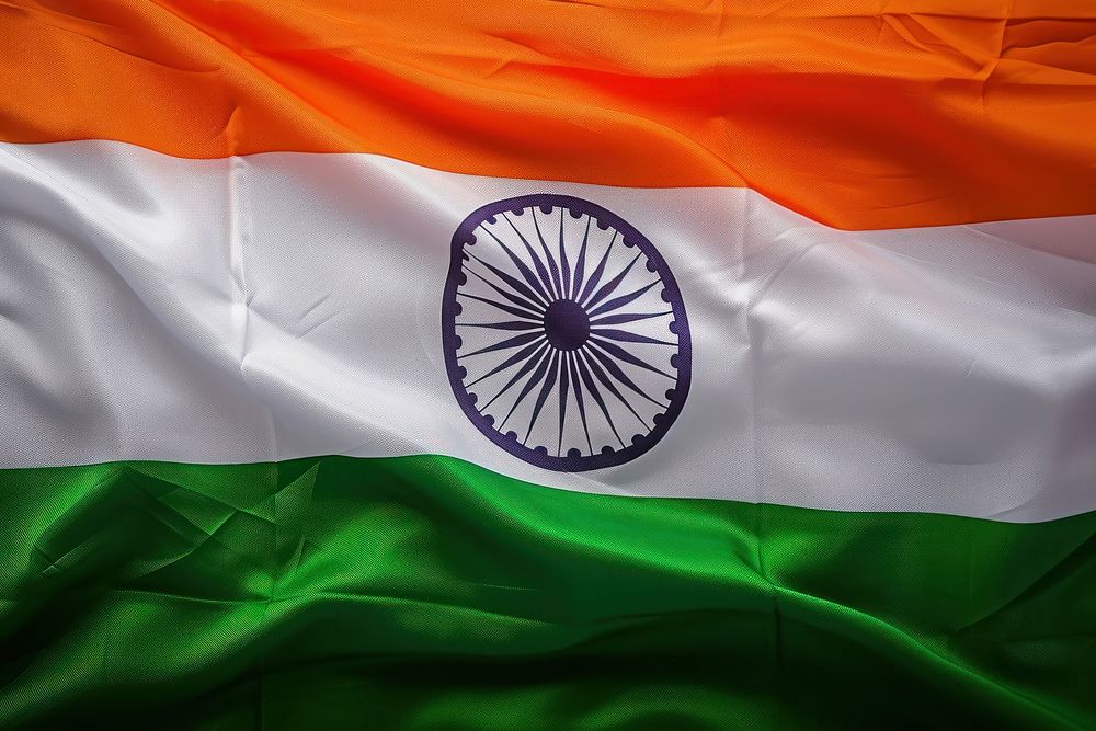 Indian flag backgrounds patriotism striped.